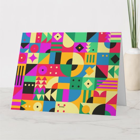 Abstracte Moderne Tuin Kaart (Achterkant)