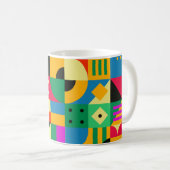 Abstracte moderne tuin koffiemok (Voorkant rechts)