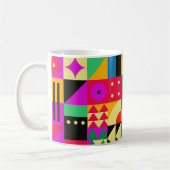 Abstracte moderne tuin koffiemok (Links)