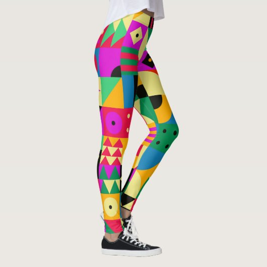 Abstracte Moderne Tuin Leggings (Rechts)
