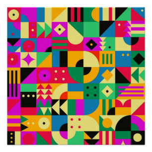 Abstracte moderne tuin perfect poster