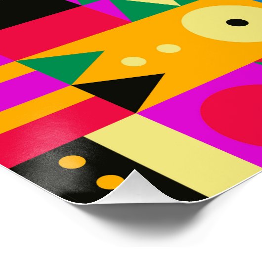 Abstracte moderne tuin perfect poster (Hoek)