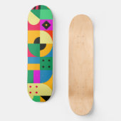 Abstracte moderne tuin persoonlijk skateboard (Voorkant)