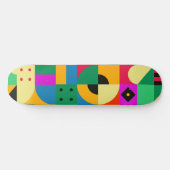 Abstracte moderne tuin persoonlijk skateboard (Horizontaal)