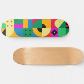Abstracte moderne tuin persoonlijk skateboard (Horizontaal)