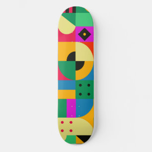 Abstracte moderne tuin persoonlijk skateboard
