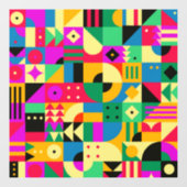 Abstracte Moderne Tuin Raamsticker (Vel)