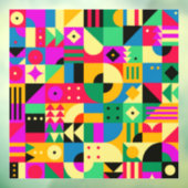 Abstracte Moderne Tuin Raamsticker (Vel 3)