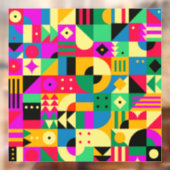 Abstracte Moderne Tuin Raamsticker (Vel 2)