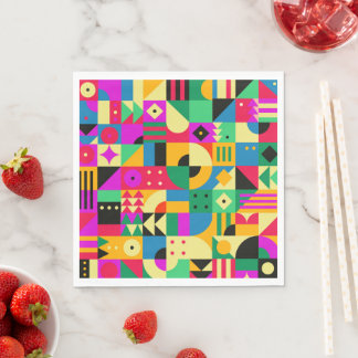 Abstracte moderne tuin servet