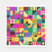 Abstracte moderne tuin servet (Voorkant)