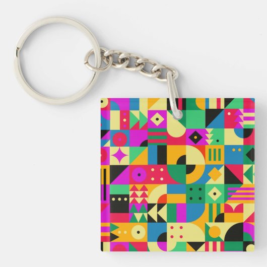 Abstracte Moderne Tuin Sleutelhanger (voorkant)