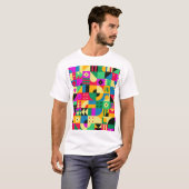 Abstracte Moderne Tuin T-shirt (Voorkant volledig)