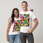 Abstracte Moderne Tuin T-shirt (Unisex)