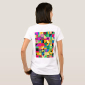 Abstracte moderne tuin t-shirt (Achterkant volledig)