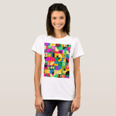 Abstracte moderne tuin t-shirt (Voorkant volledig)