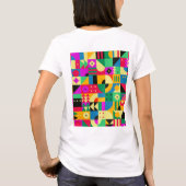 Abstracte moderne tuin t-shirt (Achterkant)