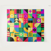 Abstracte moderne tuin wandkleed (Voorkant (horizontaal))