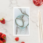 Abstracte moderne turquoise bruine gouden elegant servet (Insitu)