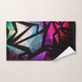 Abstracte moderne, veelhoekige, geometrische dar bad handdoek (Handdoek)