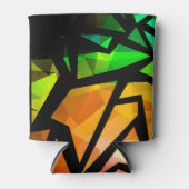 Abstracte moderne, veelhoekige, geometrische dar blikjeskoeler (Voorkant)