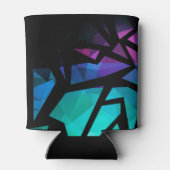 Abstracte moderne, veelhoekige, geometrische dar blikjeskoeler (Achterkant)