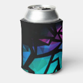 Abstracte moderne, veelhoekige, geometrische dar blikjeskoeler (Blikje Achterkant)