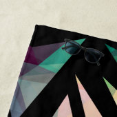 Abstracte moderne, veelhoekige, geometrische dar strandlaken (In situ)