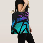 Abstracte moderne, veelhoekige, geometrische dar tote bag (Dichtbij)