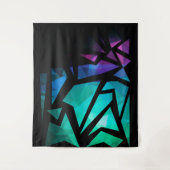 Abstracte moderne, veelhoekige, geometrische dar wandkleed (Voorkant)