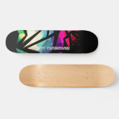 Abstracte moderne veelhoekige geometrische graffit persoonlijk skateboard (Horizontaal)