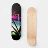 Abstracte moderne veelhoekige geometrische graffit persoonlijk skateboard (Voorkant)