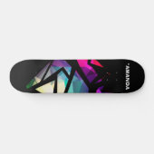 Abstracte moderne veelhoekige geometrische graffit persoonlijk skateboard (Horizontaal)