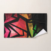 Abstracte moderne veelhoekige graffiti geometrisch bad handdoek (Handdoek)