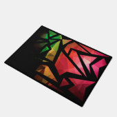 Abstracte moderne veelhoekige graffiti geometrisch deurmat (Schuin)