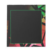 Abstracte moderne veelhoekige graffiti geometrisch notitieblok (Voorkant)