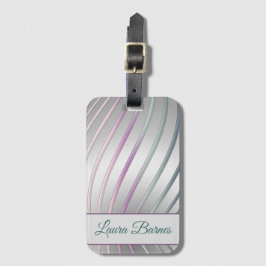 Abstracte Moderne Verloop Dynamische Lijnen Bagagelabel