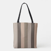 Abstracte moderne verticale lijnen strepenpatroon tote bag (Achterkant)