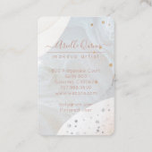 Abstracte Moderne Vierkante Waterverf Visitekaartje (Achterkant)