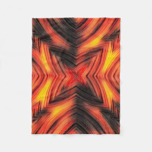 Abstracte moderne vloeibare modern maakt bruine fleece deken