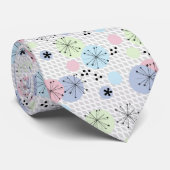 Abstracte moderne vormcirkels polka stipt licht stropdas (Opgerold)