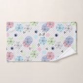 Abstracte moderne vormen cirkels polka stipt licht bad handdoek (Handdoek)