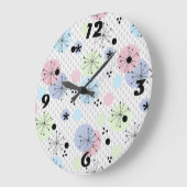 Abstracte moderne vormen cirkels polka stipt licht grote klok (Hoek)