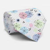 Abstracte moderne vormen cirkels polka stipt licht stropdas (Opgerold)