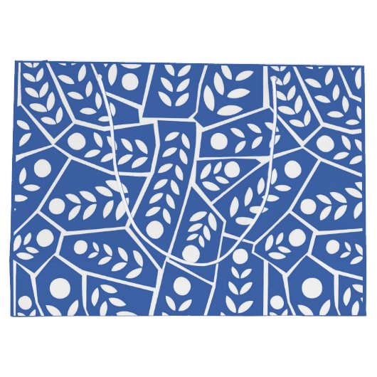 Abstracte moderne vormen Gift Bag Groot Cadeauzakje (Achterkant)