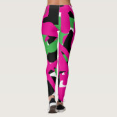 Abstracte moderne vormen leggings (Achterkant)