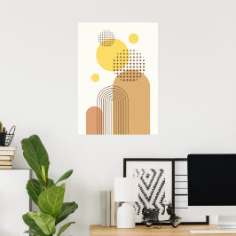 Abstracte moderne vormen poster