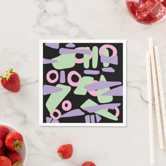 Abstracte moderne vormen servet (Insitu)