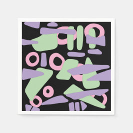 Abstracte moderne vormen servet