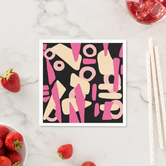 Abstracte moderne vormmix servet (Insitu)